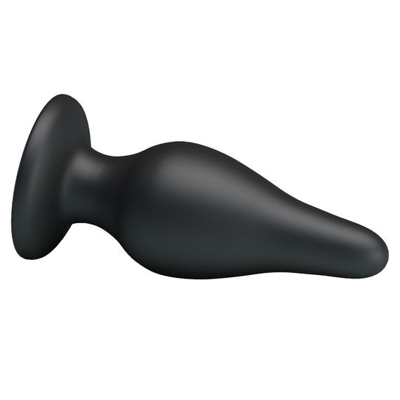 Анальная пробка - Pretty Love Sturdy Silicone Anal Plug Black Sex Aura | Зображення 4