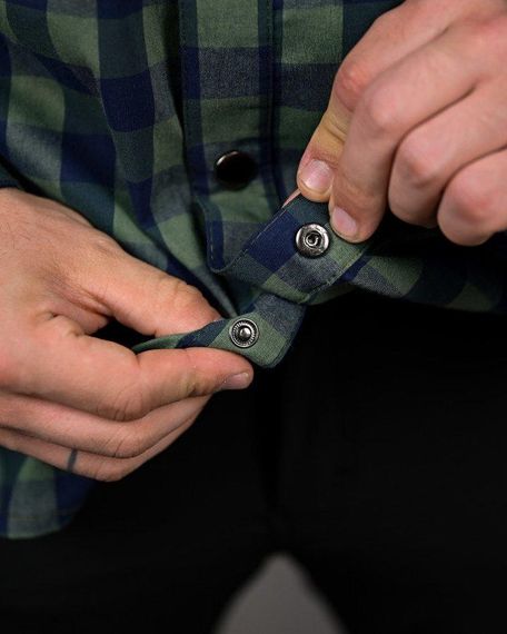 Літня тактична сорочка клітинка  клітинка олива ПП4759 | Зображення 4