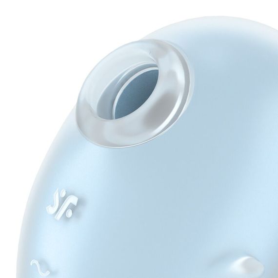 Вакуумный клиторальный стимулятор с вибрацией Satisfyer Cutie Ghost Blue | Зображення 3