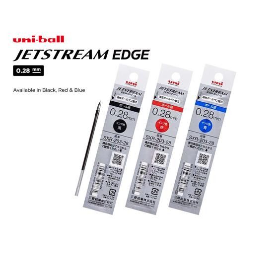 Сменные стержни для ручки Jetstream Edge 0.28мм, синий