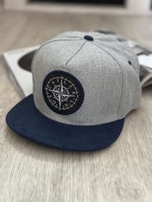 Кепка снепбек (Snapback) Компас Cірий 56-61р (9078)