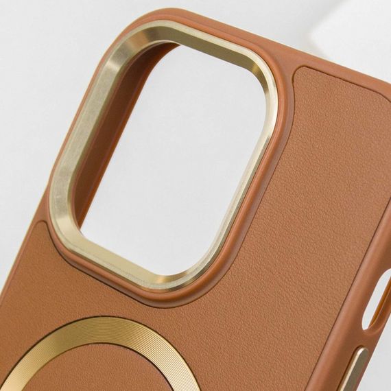 Шкіряний чохол SnapCase with MagSafe для Apple iPhone 14 Pro (6.1") Brown | Зображення 6