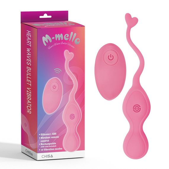 Віброяйце з дистанційним пультом керування Chisa M-mello, рожеве Sex Aura
