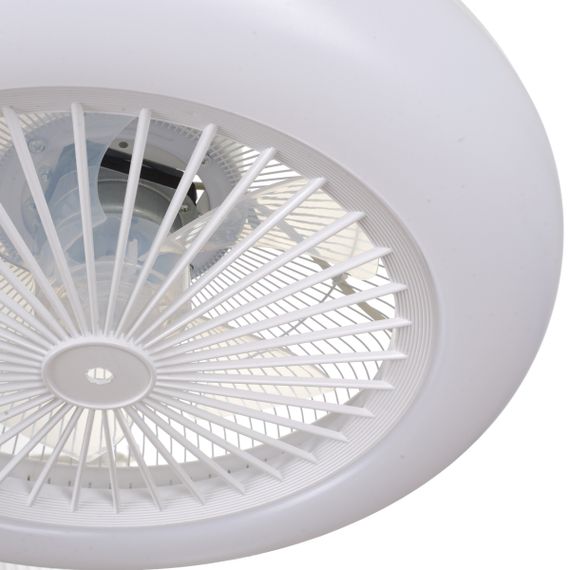 Белая люстра вентилятор WBL-74/36W*2 WH | Зображення 1