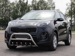 Кенгурятник WT003 (нерж) для Kia Sportage 2015-2021 гг