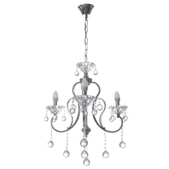 Люстра подвесная хрустальная свеча E14 60W (BCL-659S/3)