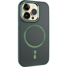 Шкіряний чохол SnapCase with Magnetic Fit для Apple iPhone 15 Pro (6.1") Green