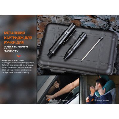 Тактическая ручка Fenix T6 з ліхтариком Blue (T6-Blue) | Зображення 9