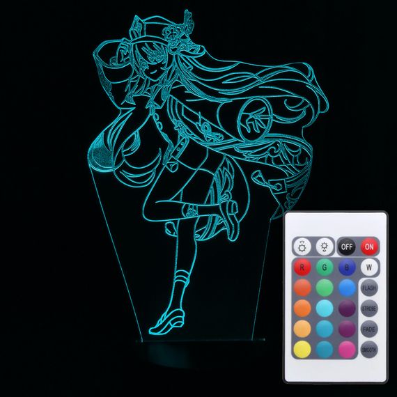 Акриловый светильник-ночник с пультом 16 цветов Ху Тао (Hu Tao) tty-n000583