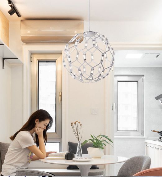 Люстра світлодіодна підвісна LED світильник для квартири на стелю лед 26279 Білий 65-250х50х50 см. | Зображення 2