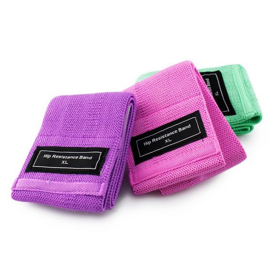 Гумки для фітнесу та спорту WOW LT-003 Набір тканинна стрічка еспандер GT-789 3 шт | Зображення 1