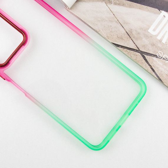 Чохол TPU+PC Fresh sip series для Xiaomi Redmi Note 13 Pro 4G / Poco M6 Pro 4G Салатовий / Рожевий | Зображення 1