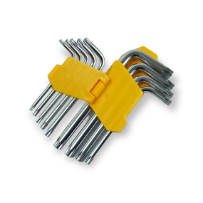 Набір шестигранників TORX з отвором СТАЛЬ, 9 шт. (T10-T50) (арт.48104)