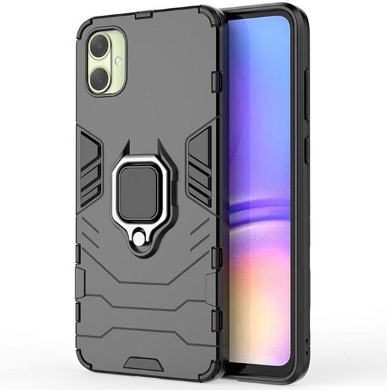 Чехол бампер Primolux Ring Armor для телефона Samsung Galaxy A05 (SM-A055) - Black