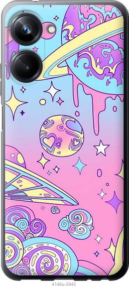 Чехол на Realme 10 Pro Розовая галактика "4146u-2945-17620"