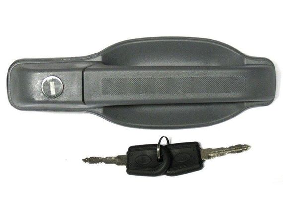 Iveco Turbo Daily (89-99) серая наружная ручка правая передняя = задняя, ​​= сдвижная дверь с ключами, Ивеко