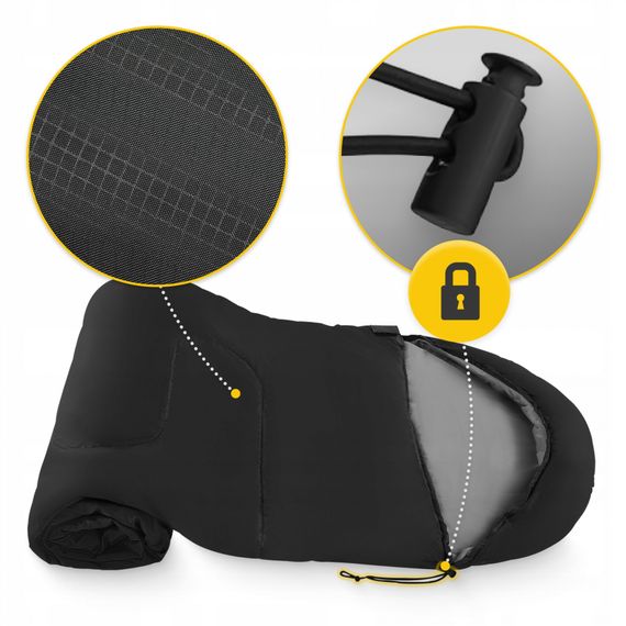 Спальний мішок (спальник) ковдра Mountain Goat Standard 2 в 1 MG0014 8 ...+20°C R Black/Grey (P-5905973400954) | Зображення 4