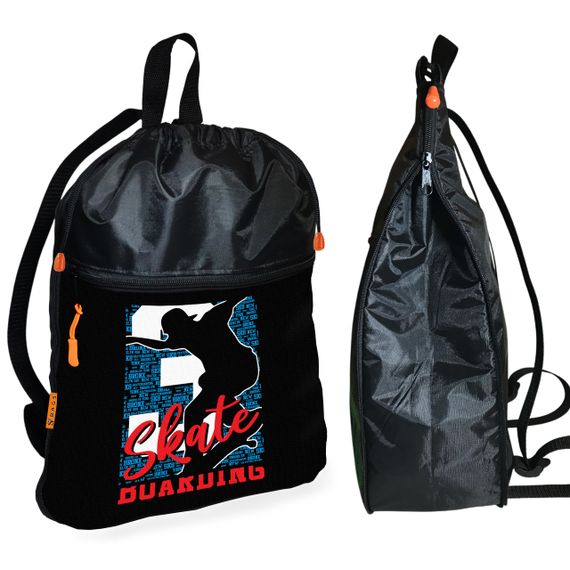 Рюкзак-мешок для обуви,спортивной формы Sport детская сумка для сменки с расширителем (01397)