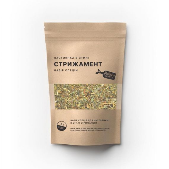Склад набору для настоянки Стрижамент (9 л)
