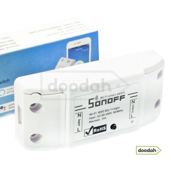 Wi-Fi реле / вимикач / таймер - ITEAD sonoff 10A, 90-250 В - купити з гарантією та доставкою по Україні