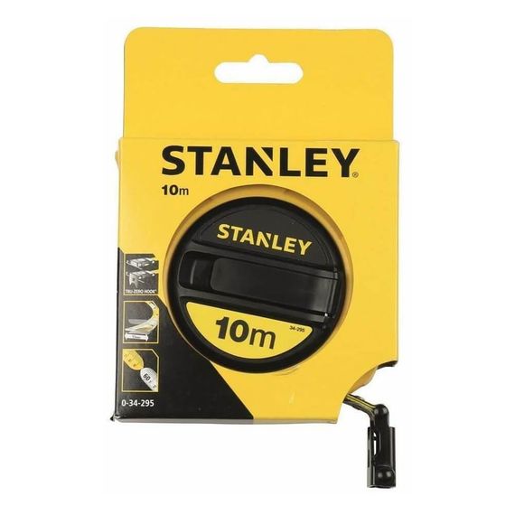 Рулетка измерительная FIBERGLASS длиной 10 м, шириной 12,7 мм, в пластмассовом корпусе STANLEY 0-34-295 | Зображення 4