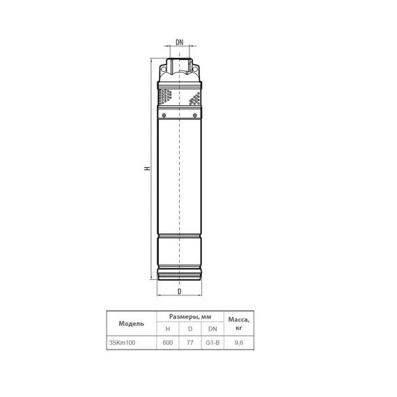 Свердловинний насос NPO 3SKm 100 | Зображення 1