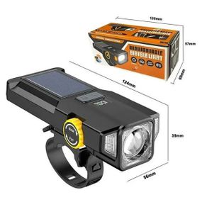 Фара с аккумулятором на руль велосипеда X17-30W+2LED(red), Фонарик для катания на велосипеде PI-89