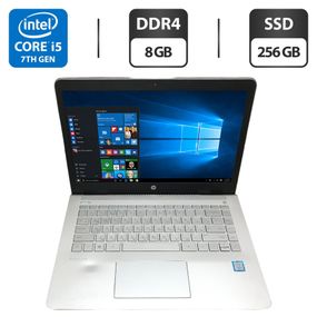 Ультрабук Б-клас HP Pavilion 14-bk091st / 14" (1366x768) TN / Intel Core i5-7200U (2 (4) ядра по 2.5 - 3.1 GHz) / 8 GB DDR4 / 256 GB SSD / Intel HD Graphics 620 / WebCam б/в