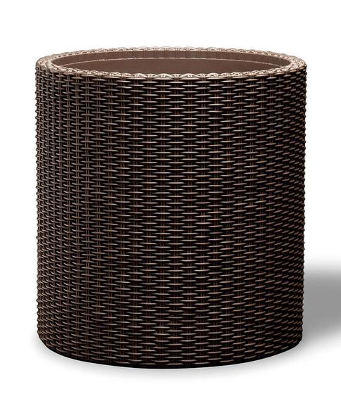 Горшок для цветов (кашпо) Keter (Кетер) Cylinder Planter M (17197835) Коричневый