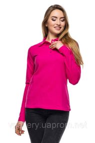 Футболка ПОЛО жіноча з довгим рукавом — тканина-лакоста L