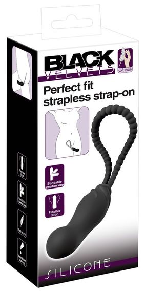 Безремневый страпон Black Velvets Perfect fit stra sexstyle