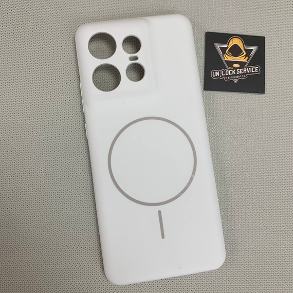 Чохол Motorola Edge 50 Pro MagSafe SoftTouch М'який Протиударний білий