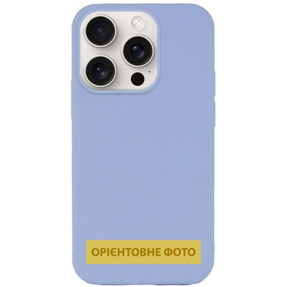 Чохол Silk (AA) NO LOGO with Magnetic Fit для Apple iPhone 17 (6.3") Блакитний / Lilac Blue