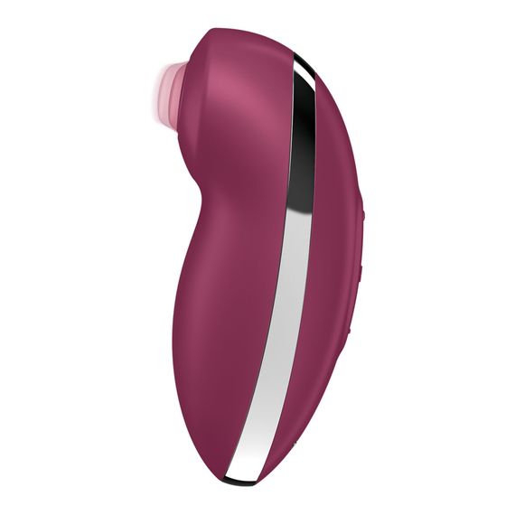 Вібростимулятор-пульсатор Satisfyer Tap & Climax 2 Red, ефект постукування пальцем | Зображення 1