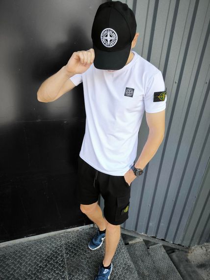 Чоловіча футболка Stone Island біла | Зображення 3