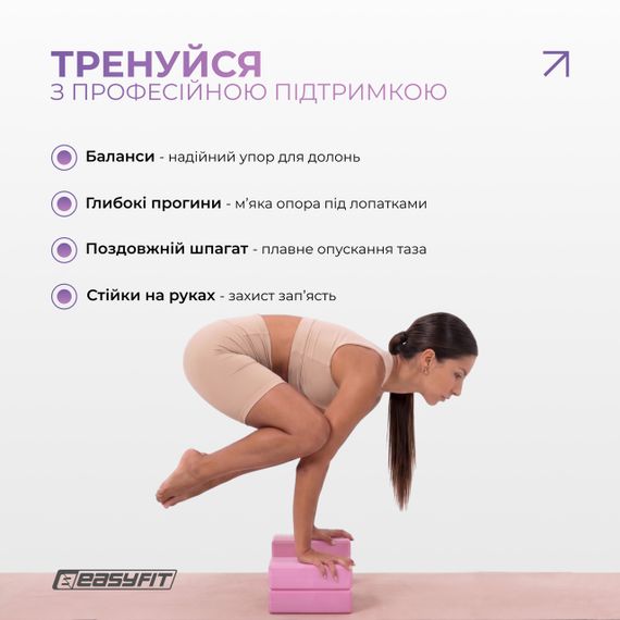 Блок для йоги EVA кирпич для йоги опорный блок для фитнеса аксессуар для растяжки и сложных асан | Зображення 4