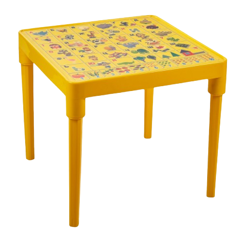 Стіл дитячий Абетка українська темно-жовтий Алеана