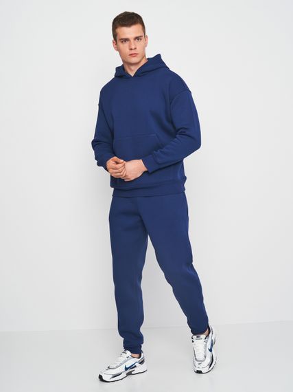 Худі чоловічий утеплений синього кольору, 2XL | Зображення 2