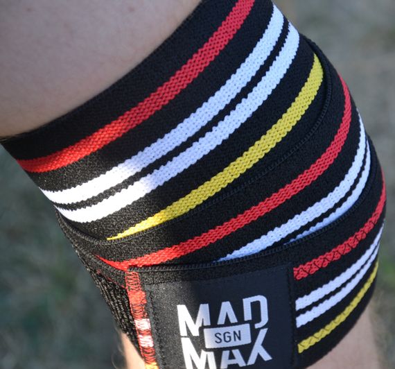 Бинти на коліна MadMax MFA-292 Knee Wraps Black | Зображення 9