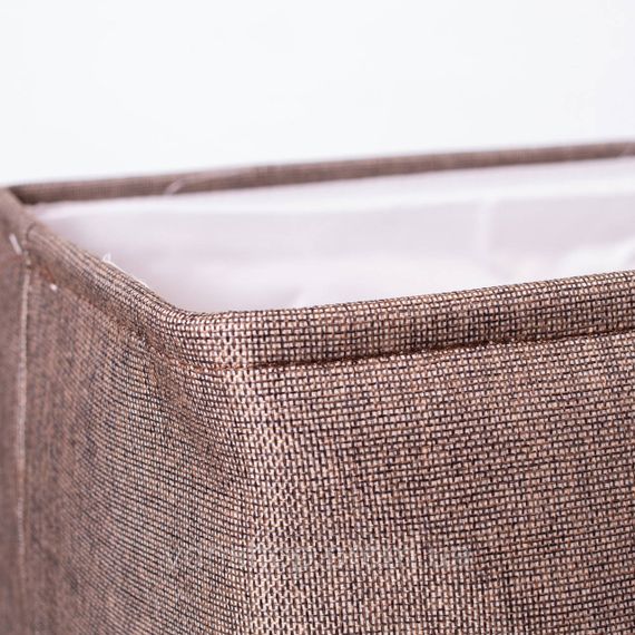 Кошик для білизни 40×33×36 (см) м'який 47 (л) Коричневий HP-41-1 | Зображення 5