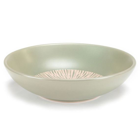 Тарелка глубокая Holmer Herb SP-01205-GP 20.5 см оливковая | Зображення 3