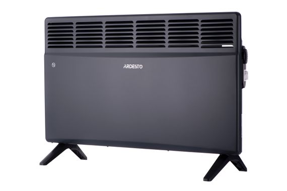 Конвектор електричний ARDESTO  CH-2000MCA, 2000 Вт, 20 м2, закритий нагрів. елемент, IP24, мех. керування, антрацит матовий (CH-2000MCA)