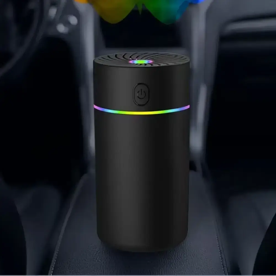 Автомобільний зволожувач повітря з підсвічуванням, USB, Чорний / Аромадіфузор в машину | Зображення 3