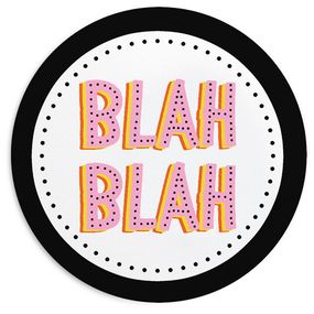 Килимок для мишки круглий Blah Blah 20 см (RKYL_23F077)