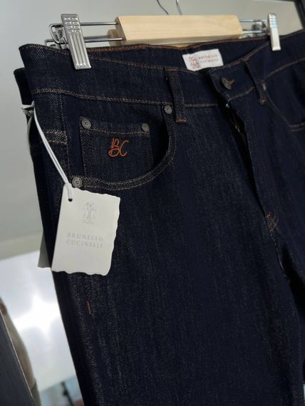 Джинси Brunello Cucinelli темно-сині BC0279 d075 | Зображення 1