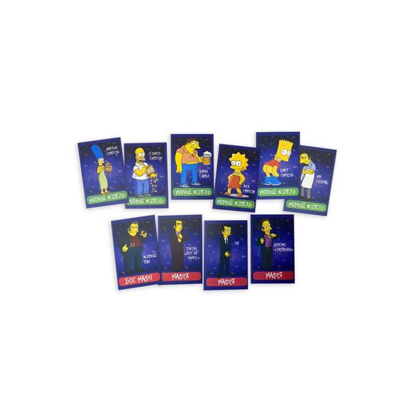 Настольная игра "Мафия "Симпсоны" PLR-0036 | Зображення 2