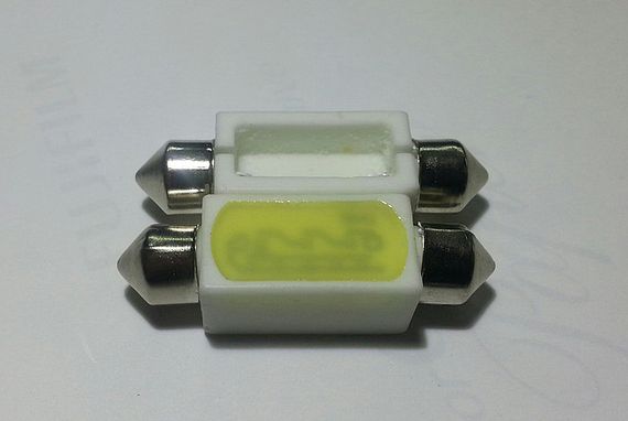 Светодиодная софитная автолампа T10, 36-38mm, (45 Lm) ceramic lamp | Зображення 2