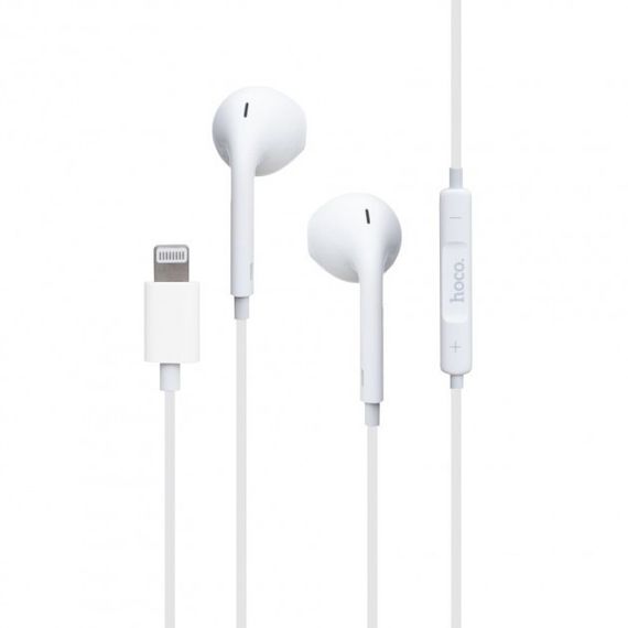 Наушники Hoco L7 Plus Original series lightning converse earphone White | Зображення 1