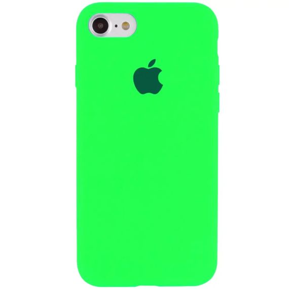 Чохол Silicone Case Full Cover для iPhone 7/iPhone 8/SE (2020) Neon Green