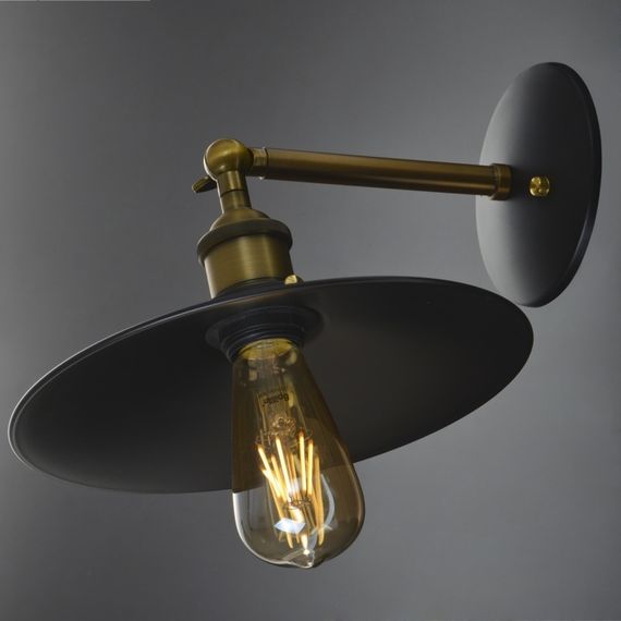 Бра настенное накладное лофт BL-404W/1 E27 BK | Зображення 4